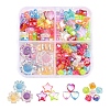 4 Style Transparent Acrylic Beads MACR-YW0001-61-1