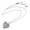 201 Stainless Steel Cable Chain Necklaces NJEW-M050-04B-P-1-4