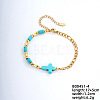 Fashionable Korean Style Brass Synthetic Turquoise Bracelets LH9898-4-1