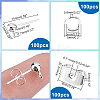   100Pcs 304 Stainless Steel Ball Stud Earring Post FIND-PH0006-65-2