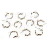 Brass Stud Earring Findings ZIRC-F120-097G-3