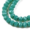 Opaque Solid Color Glass Beads Strands EGLA-T021-02C-3