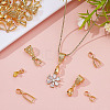 48Pcs 6 Styles Brass Ice Pick Pinch Bails KK-ME0002-93G-4