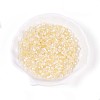 Transparent Spray Painted Glass Beads X1-EGLA-N018-4mm-10-1
