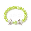 Glass Imitation Pearl Beaded Stretch Bracelets BJEW-JB09924-2