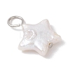 Natural Keshi Pearl Charms PALLOY-JF04242-01-4