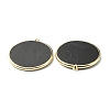 Natural Dyed & Heated Black Agate Pendants G-E526-10O-2