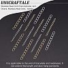 Unicraftale 120Pcs 4 Style 304 Stainless Steel Curb Chains Extender STAS-UN0038-16-3