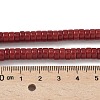 Dyed Natural Magnesite Beads Strands G-M448-F01-04-5