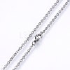 Non-Tarnish 304 Stainless Steel Cable Chains Necklaces NJEW-F226-04P-01-2