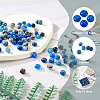 Craftdady 240Pcs 8 Colors Dyed Natural Sesame Jasper/Kiwi Jasper Rondelle Beads G-CD0001-11-19