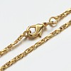 Brass Chain Necklaces MAK-F013-01G-2