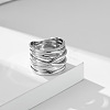 Cross 304 Stainless Steel Finger Rings FS-WG16BAC-04-2