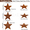 90Pcs 3 Styles Star Rust Iron Big Pendants IFIN-GF0001-13A-2