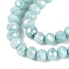Anti-Tarnish Electroplate Rondelle Glass Beads Strands EGLA-T021-3mm-17-06-3
