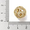 Rack Plating Brass Micro Pave Cubic Zirconia Beads KK-L224-019G-3