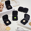 Plastic Cover with Velvet Brooch Packing Boxes VBOX-WH0012-04A-4