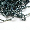 Electroplate Glass Beads Strands EGLA-J025-F25-2