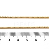 2mm Rack Plating Brass Box Chain Necklaces for Women Men MAK-L044-60G-5