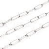 Tarnish Resistant 304 Stainless Steel Paperclip Chains CHS-F010-01E-P-2