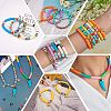 10 Strands 4 Colors Flat Round Handmade Polymer Clay Beads CLAY-SZ0001-99-7