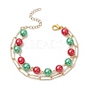 Christmas Double Layer Multi-strand Bracelets BJEW-JB101004-1