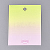 Gradient Color Cardboard Paper Jewelry Display Cards for Hair Clip Storage CDIS-N004-19-1