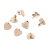 Ion Plating(IP) 304 Stainless Steel Stud Earring Findings LS-STAS-I183-02B-RG-1