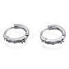 Tarnish Resistant 304 Stainless Steel Hoop Earrings Findings STAS-N092-189-2