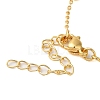 Brass Pave Cubic Zirconia Planet Pendant Necklaces for Women NJEW-S429-02G-01-3