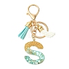 Transparent Epoxy Resin Pendant Keychains KEYC-FS00022-19-1