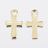 304 Stainless Steel Tiny Cross Charms STAS-G179-78G-2