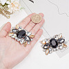 Alloy Glass Detachable Shoe Buckle Clips FIND-WH0423-73P-02-3