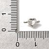 Rack Plating Brass Cubic Zirconia Heart Links Connector Charms KK-M014-01G-P-3