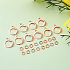 Brass Leverback Earring Findings KK-TA0007-89RG-3