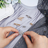 2 Sets 2 Colors Alloy Watch Band Clasps FIND-FH0009-39-3