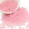 Luminous Transparent Glass Seed Round Beads GLAA-F124-D06-B-1
