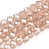 Electroplate Glass Beads Strands EGLA-A034-T4mm-A29-1