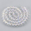 Electroplate Glass Beads Strands EGLA-T010-01-M-3