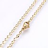 304 Stainless Steel Cable Chain Necklaces NJEW-P226-06G-01-2