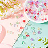 SUPERFINDINGS 200Pcs 10 Colors Transparent Czech Glass Beads GLAA-FH0001-44-4