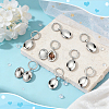 Stainless Steel Photo Locket Keychains KEYC-WH0056-007P-5