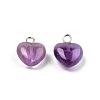 Natural Amethyst Charms G-T132-005C-2