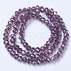 Electroplate Glass Beads Strands EGLA-A044-T2mm-A13-2