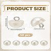 50Pcs 1-Hole Plastic Buttons BUTT-LP0001-13A-2