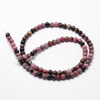 Natural Rhodonite Beads Strands G-D840-59-6mm-1