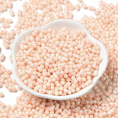 Opaque Colours Luster Glass Seed Beads SEED-B001-01A-04-1
