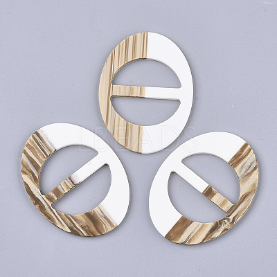 Rubberized Style Acrylic Slide Buckles OACR-T020-026C-1