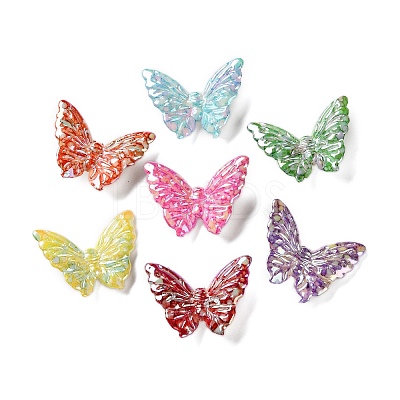 Opaque UV Plating Acrylic Beads PACR-D288-17-1