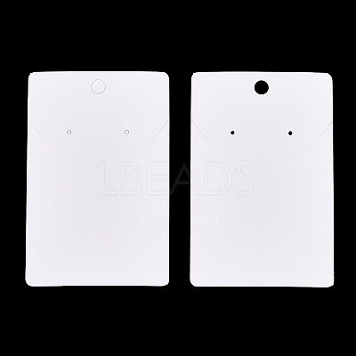Rectangle Paper One Pair Earring Display Cards with Hanging Hole CDIS-YWC0001-01-1